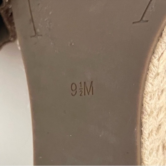 Kenneth Cole Wedges Odette Platform Espadrille beige gold metallic Size 9.5 - Picture 8 of 10